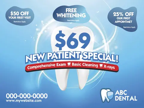 Dental postcard design